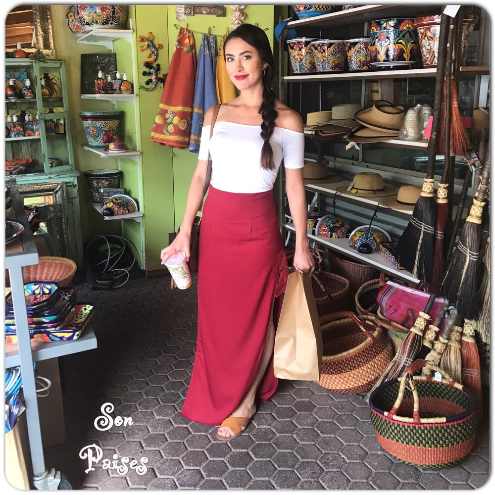 Bohemian Burgundy Maxi Skirt-NWT